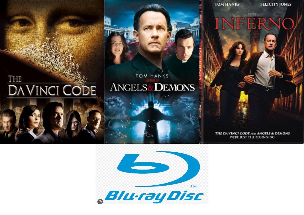 Blu Ray 3 Films The Da Vinci Code, Cd's en Dvd's, Blu-ray, Nederlands, Zo goed als nieuw, Blu-ray, Audio