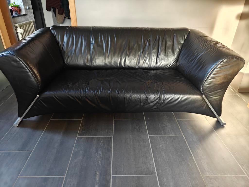 Rolf Benz model 322 - 2 zit + 2 1/2 zit, Ophalen, Gebruikt, Leer, Modern