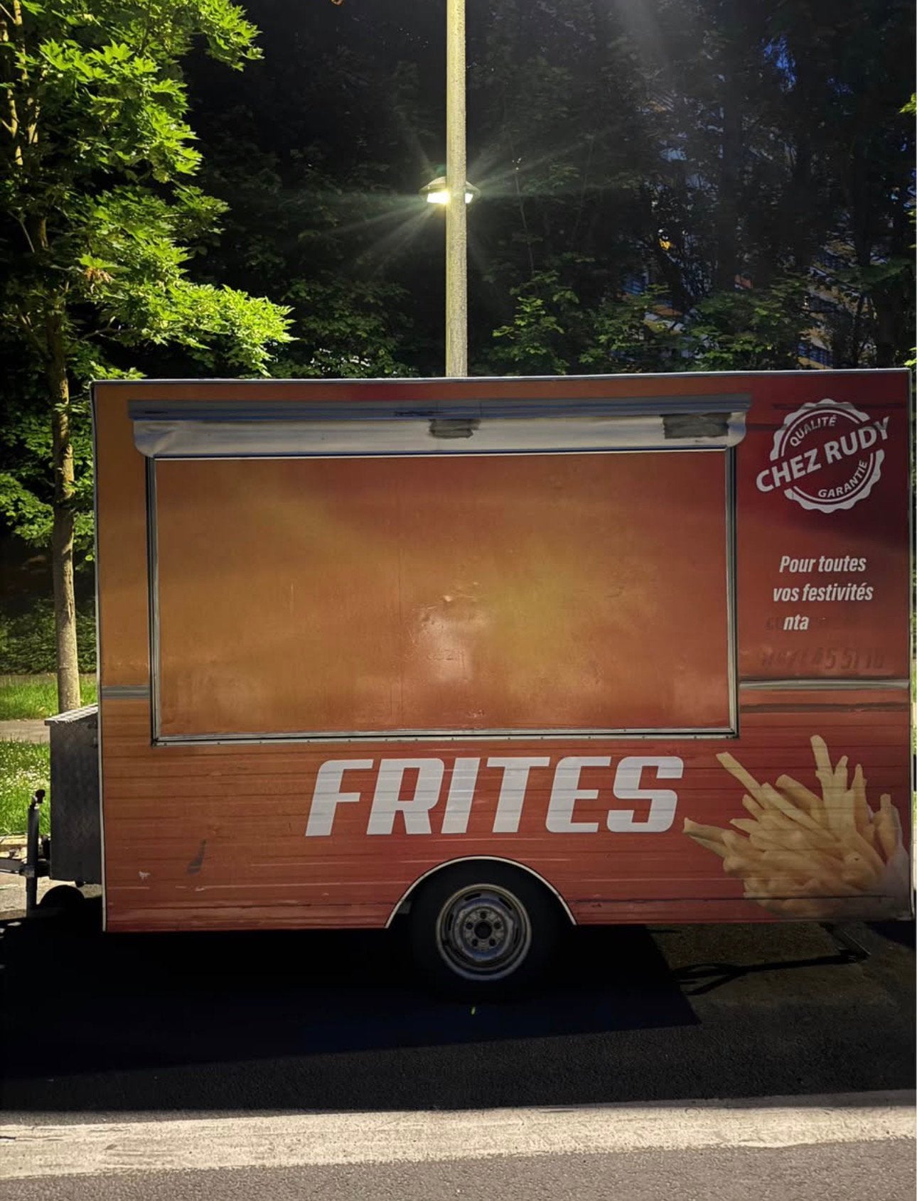 Food truck friterie -750kg, Enlèvement