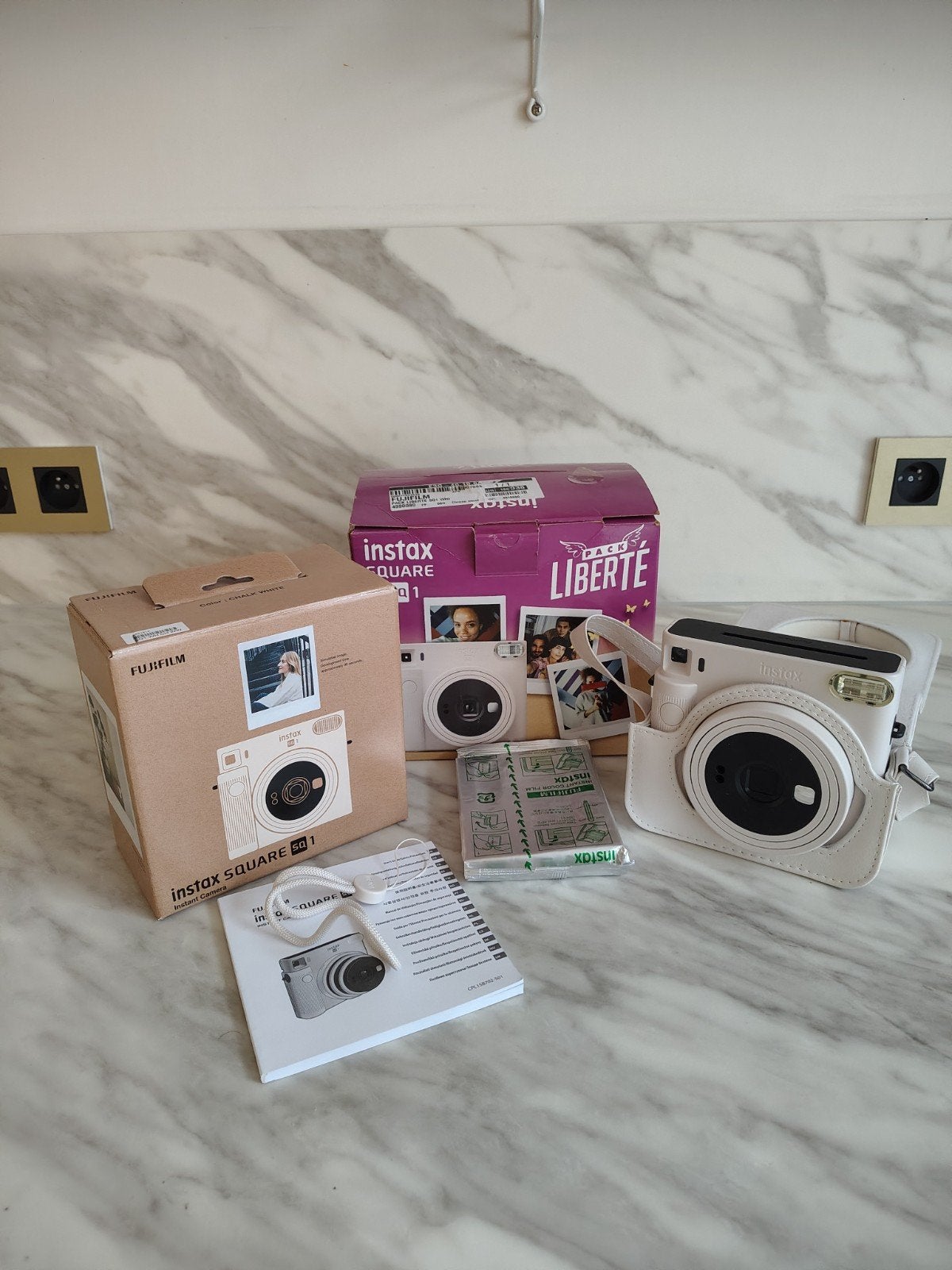 Fujifilm Instax square sq1 pack liberté, Handleiding, Instant camera, Ophalen of Verzenden, Zo goed als nieuw
