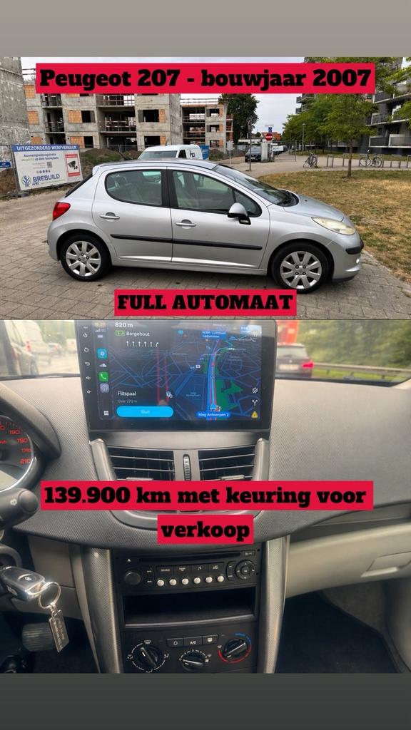 Peugeot automaat 140.000 km 2007 benzine