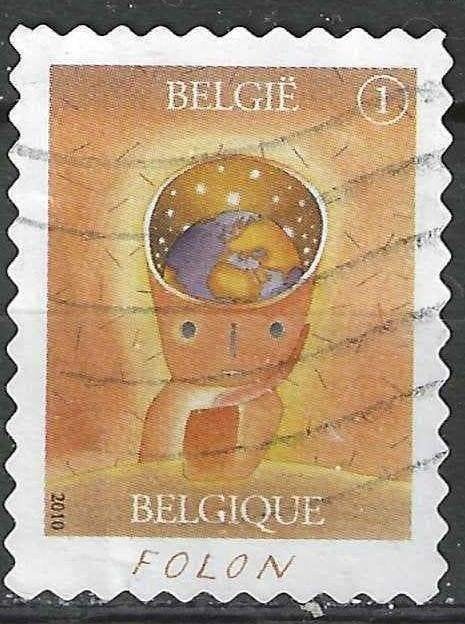 Belgie 2010 - Yvert 4059 /OBP 4078 - Magie van Folon (ST), Postzegels en Munten, Verzenden, Gestempeld, Gestempeld, Kunst