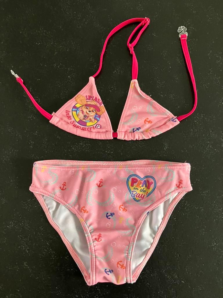 Roze bikini met print - maat 116 - Skye van Paw Patrol, Enfants & Bébés, Maillots de bain pour enfants, Enlèvement, Utilisé, Fille