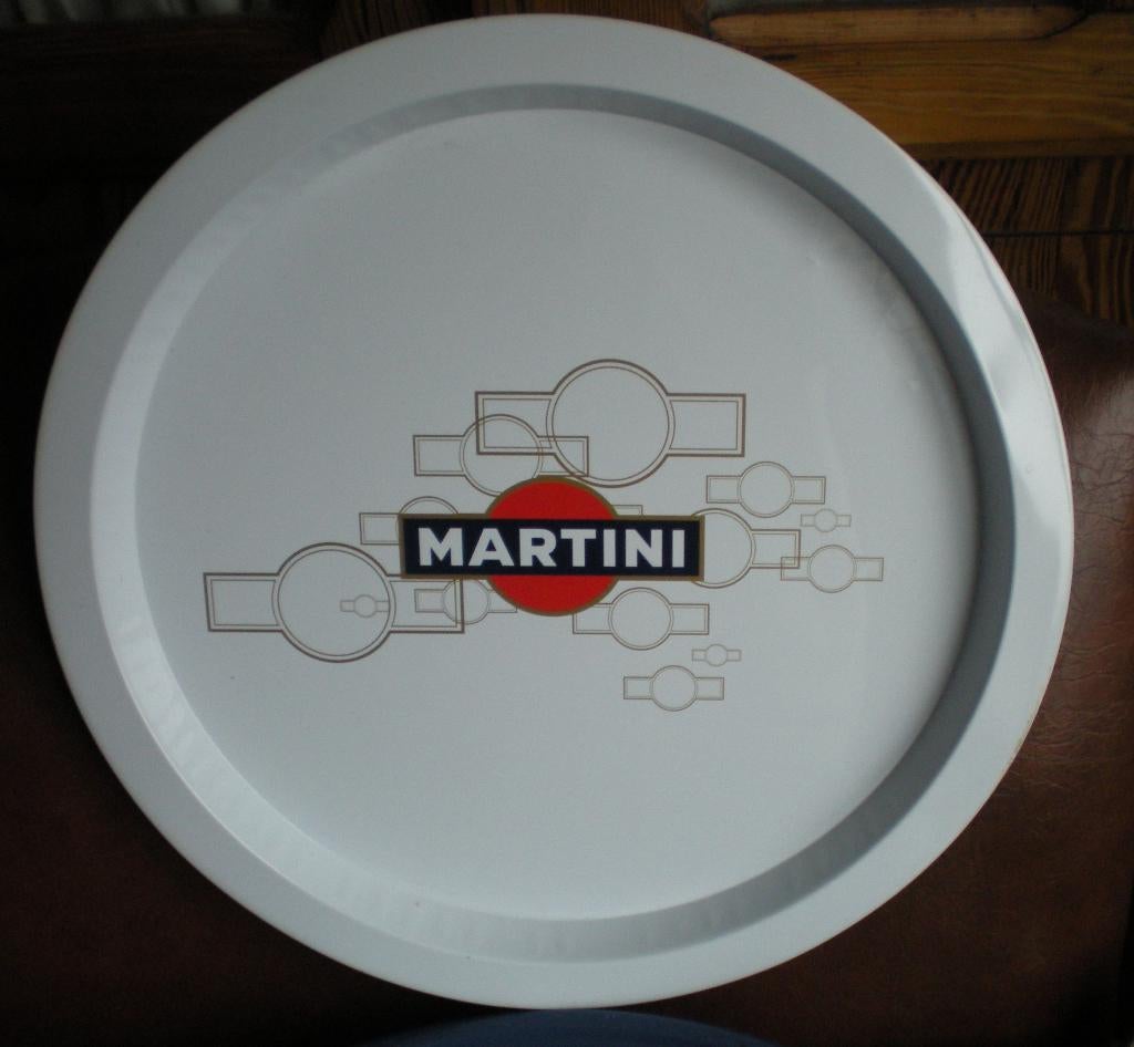MARTINI Metalen dienblad  32 cm, Verzamelen, Ophalen of Verzenden, Zo goed als nieuw, Reclamebord, Plaat of Schild