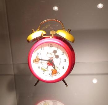 Vintage Mickey Mouse wekker, Phinney walker, Verzamelen, Ophalen of Verzenden, Mickey Mouse, Zo goed als nieuw, Overige typen
