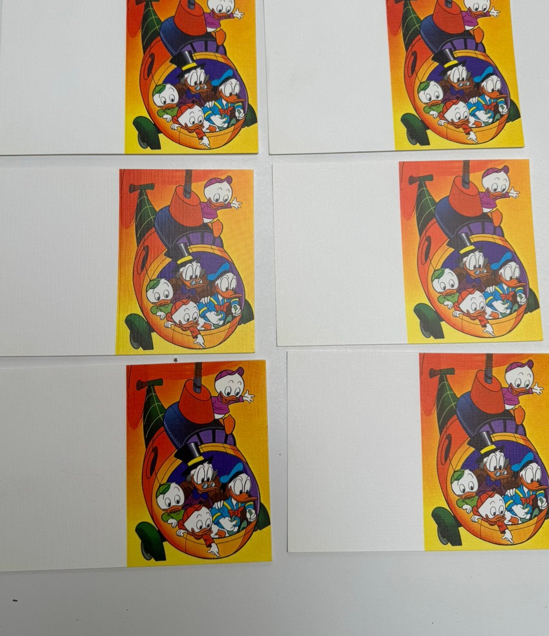 6 wens of uitnodigings kaartjes Donald Duck, Ophalen of Verzenden, Nieuw, Papier, Kaart of Schrift