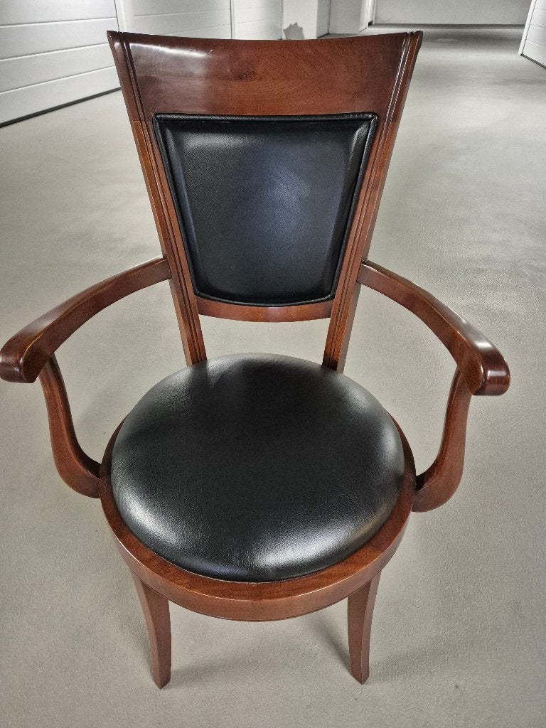 Chaise de notaire en cerisier massif portugais., Enlèvement