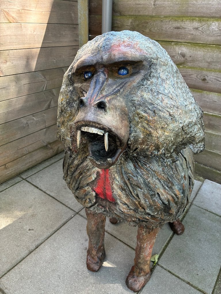 Kunstwerk : Gelada, Antiquités & Art, Art | Sculptures & Bois, Statue, Plastique, Mammifère, 1 mètre - 2 mètres, Europe, Autres styles
