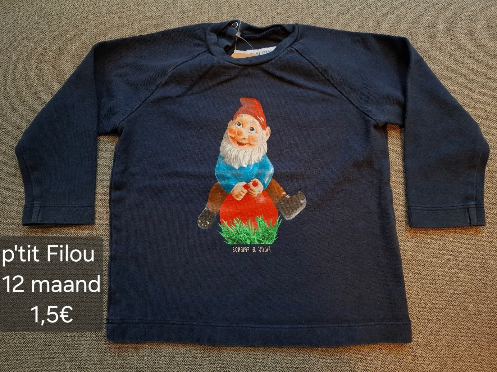 longsleeve p'tit Filou, Kinderen en Baby's, Ophalen