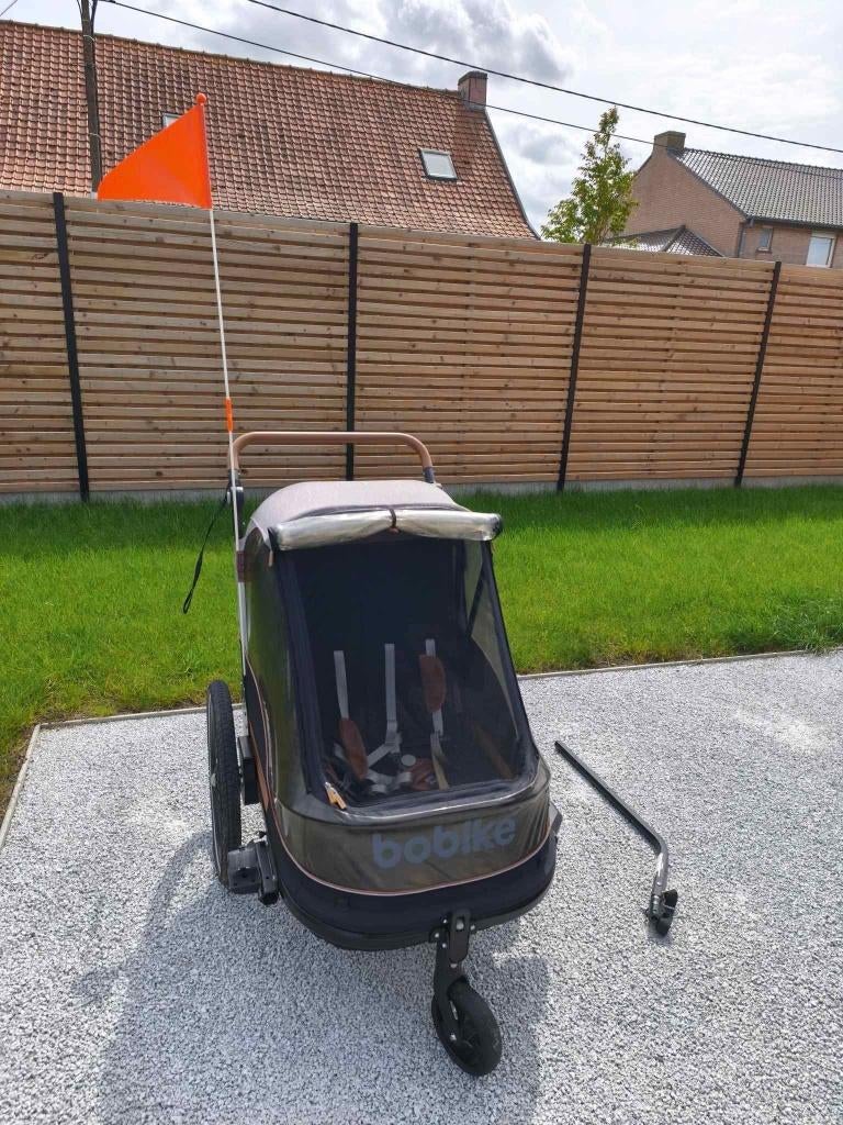 Remorque à vélo Bobike, 40 à 60 kg, Comme neuf, Enlèvement, Suspension