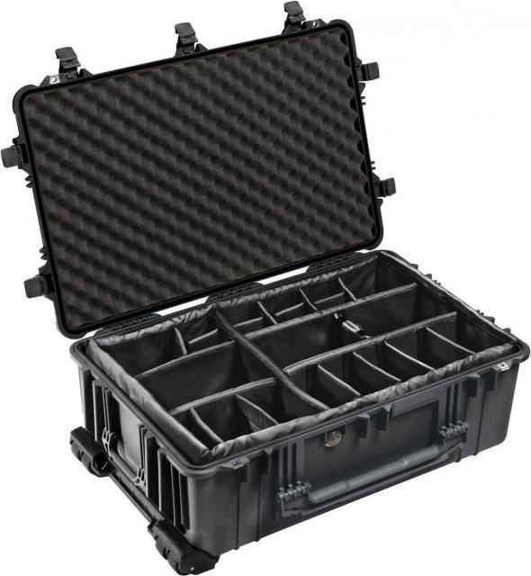 Pelicase 1650/1654 met velcro vakverdeling, TV, Hi-fi & Vidéo, Photo | Sacs pour appareil, Enlèvement ou Envoi, Comme neuf, Autres types