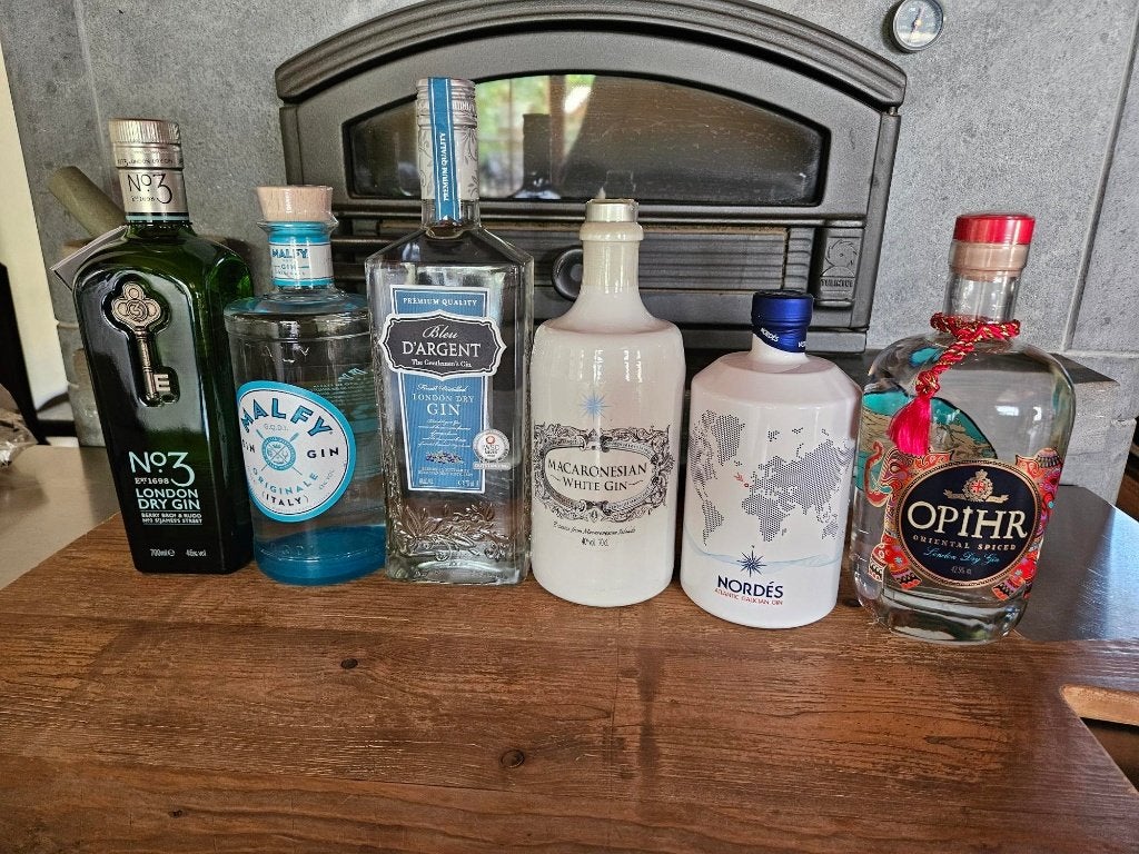 pakket gin - Malfy - Ophir - Macaronesian..., Verzamelen, Ophalen, Nieuw, Overige typen, Vol
