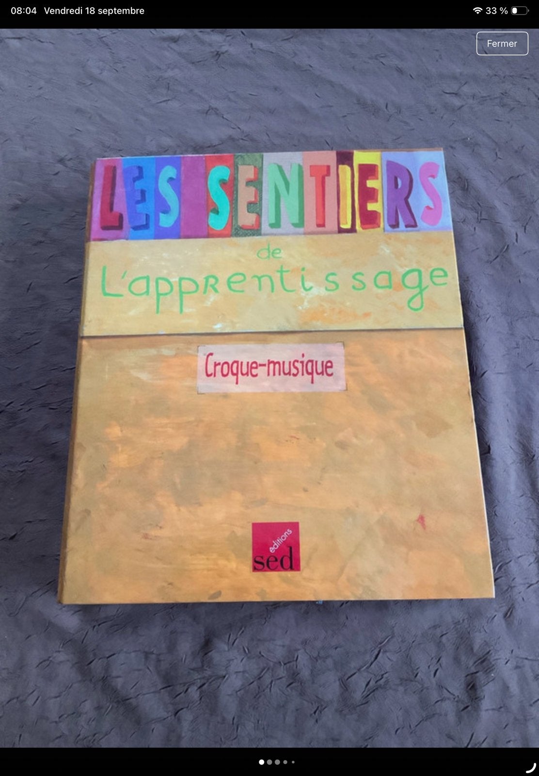 Dossier pédagogique les sentiers de l’apprentissage, Enlèvement ou Envoi, Comme neuf