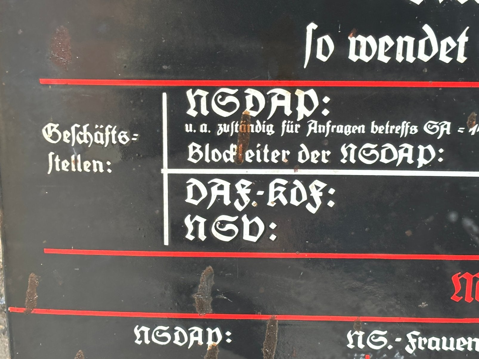 Plaque Allemande émaillée Ww2, Collections, Enlèvement ou Envoi