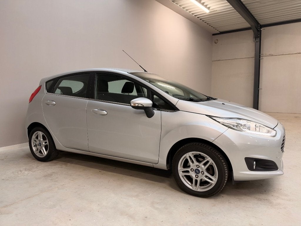 Ford Fiesta 1.0 EcoBoost Titanium Led Airco Slechts 85000km, Auto's, Voorwielaandrijving, Stof, Zwart, Bedrijf