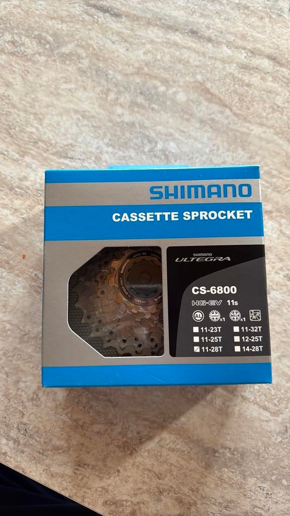 Shimano Ultegra Cassette CS-6800 11 speed, Fietsen en Brommers, Fietsonderdelen, Ophalen of Verzenden, Nieuw