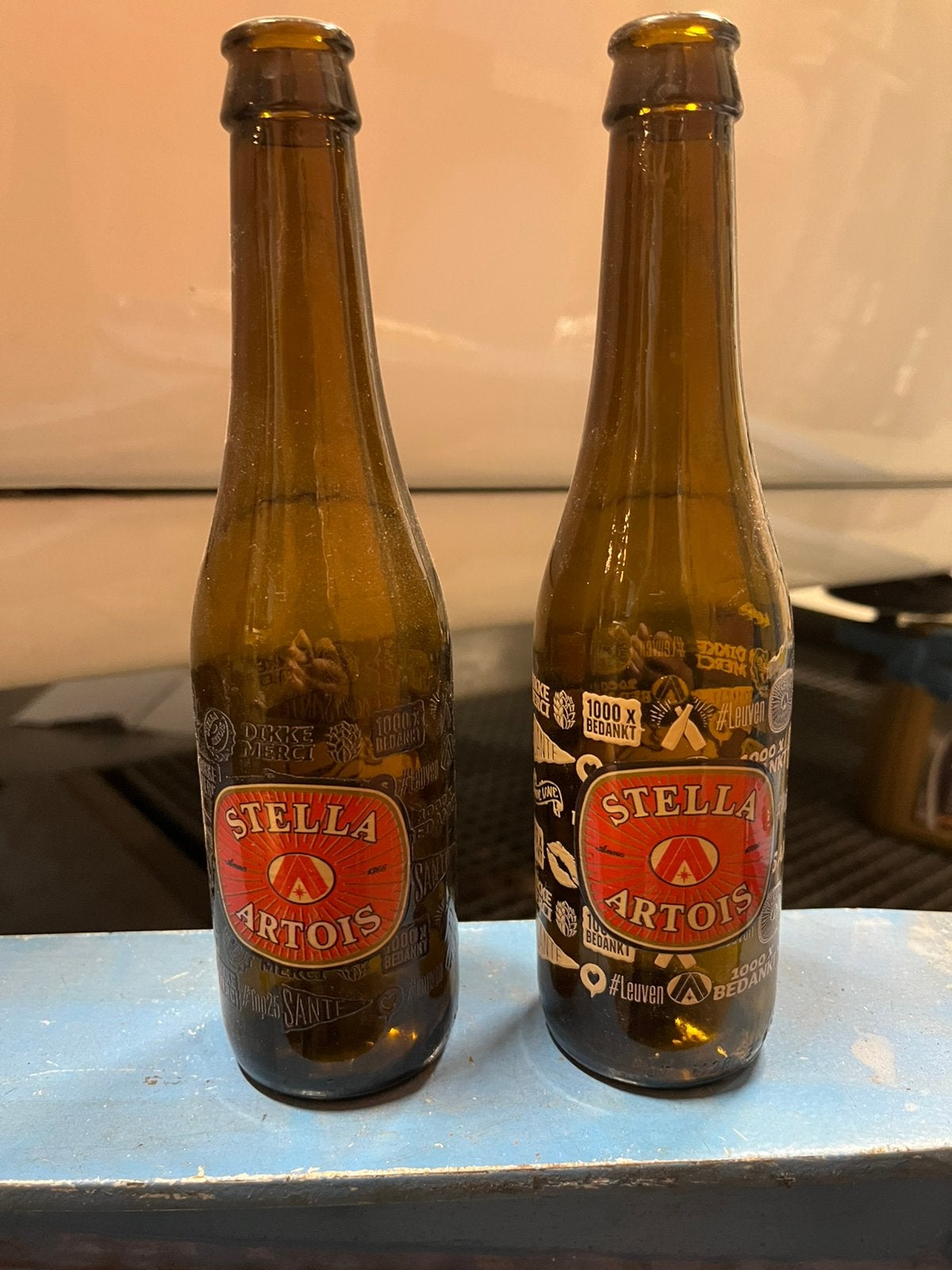 Stella Artois “Bedankt” flesjes, Enlèvement, Comme neuf, Bouteille(s), Stella Artois