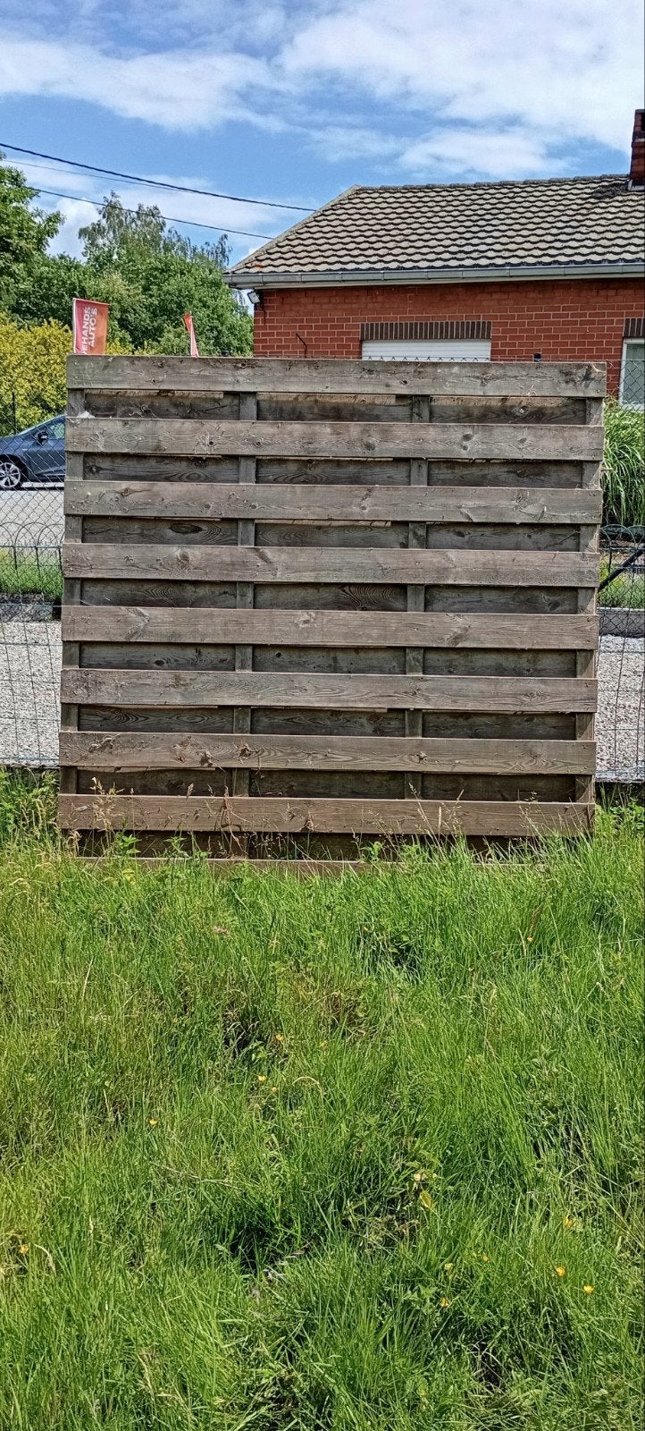 Houten tuinscherm 180 x180, Ophalen