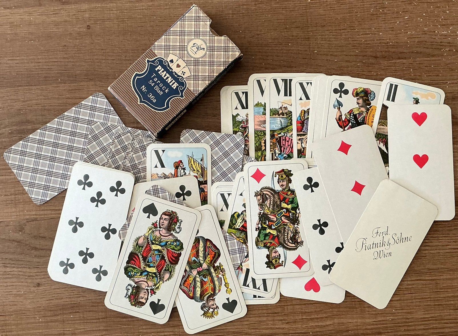 Ancien jeu de cartes PIATNIK/TAROCK, Collections, Enlèvement ou Envoi, Comme neuf, Carte(s) à jouer