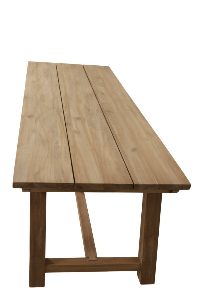 250 cm lange tafel, Jardin & Terrasse, Enlèvement ou Envoi, Neuf, Rectangulaire, Bois de teck