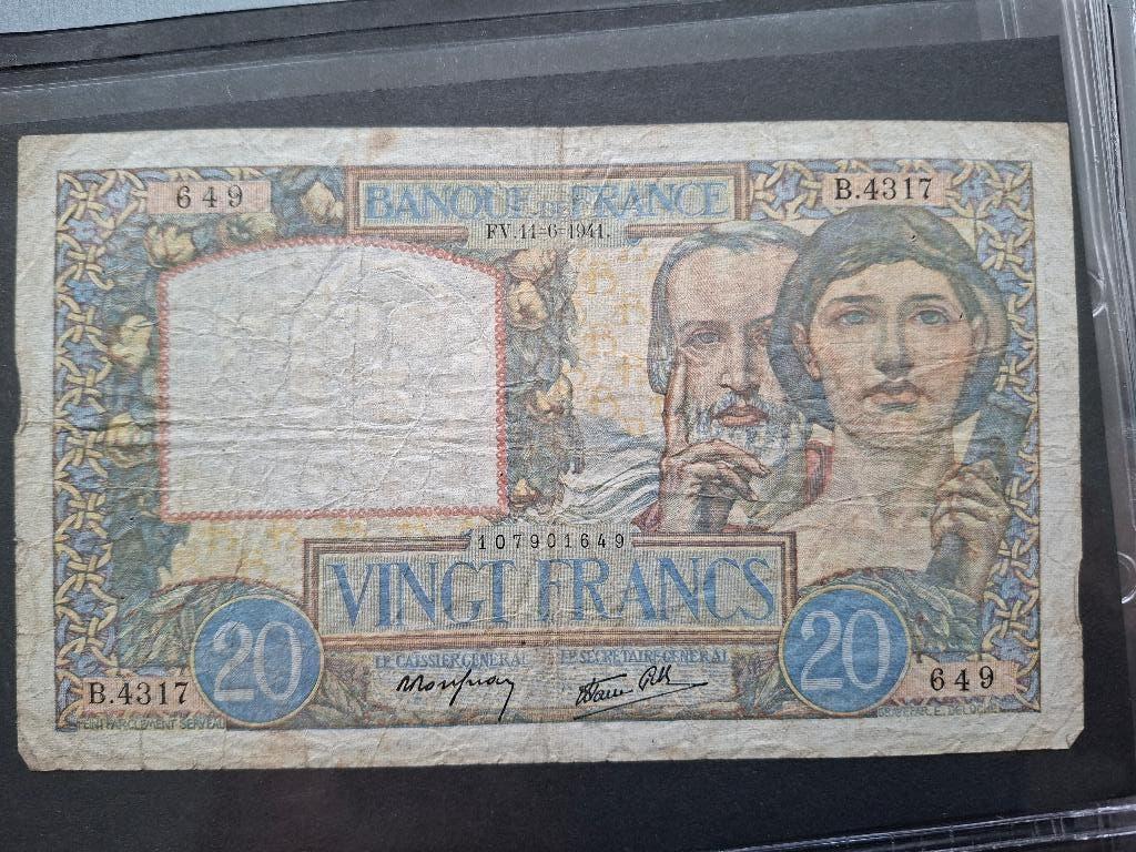 Oude Franse biljetten 6 stuks 1939/1941/1943, Ophalen of Verzenden, Frankrijk, Los biljet