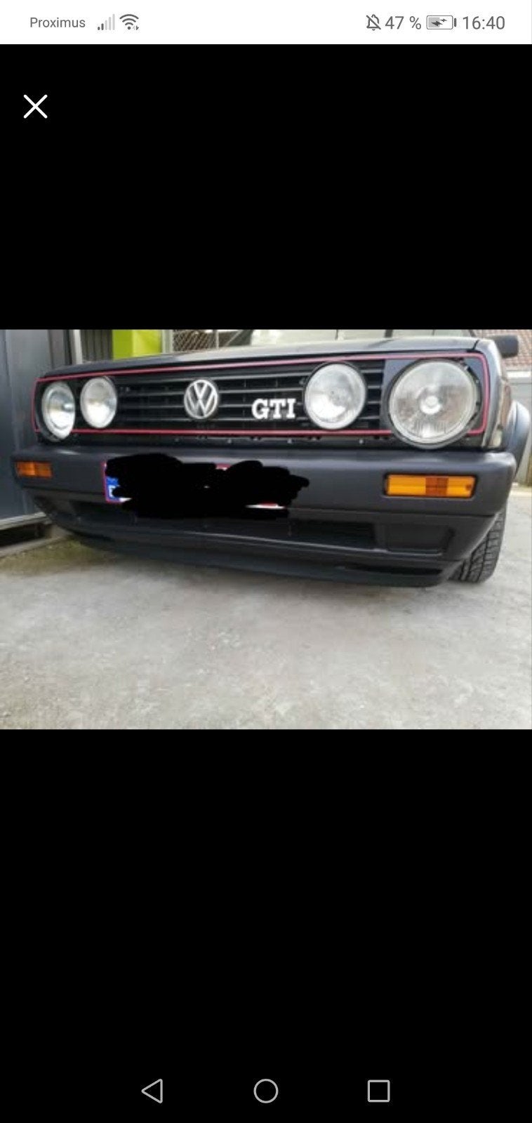 VW golf 2 ( pas une vrai gti️)mais avec moteur GTI déclarer, Auto's, Voorwielaandrijving, Stof, 82 kW, 4 cilinders