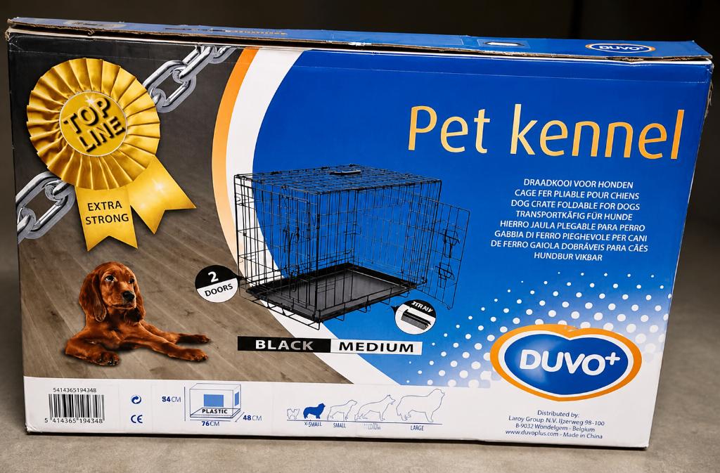 Duvo+ hondenbench / pet kennel – medium, Enlèvement, Utilisé