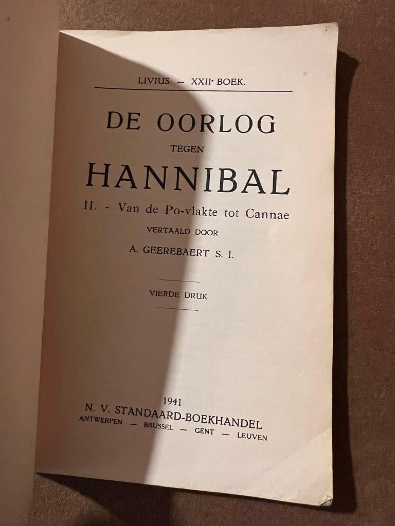 De oorlog tegen Hannibal - Livius XXIIe boek / II. Van de Po, Gelezen, België, Livius, Ophalen of Verzenden