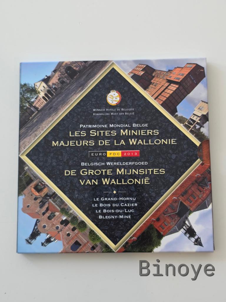 Série euro Belgique 2013 Sites miniers wallons FDC, Enlèvement ou Envoi, Belgique, Série, Or
