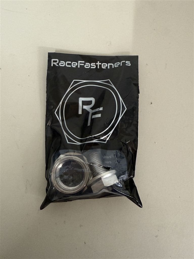 R1 Titanium asmoer en boutset 03-14 Ti zeskant geboord race, Ophalen of Verzenden, Nieuw