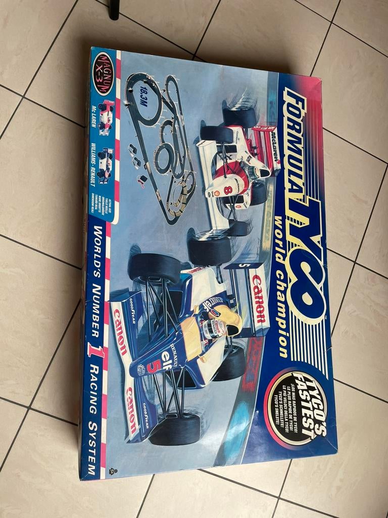 Auto Race baan  elektriche met twee auto.s, Kinderen en Baby's, Speelgoed | Educatief en Creatief, Ophalen of Verzenden, Gebruikt