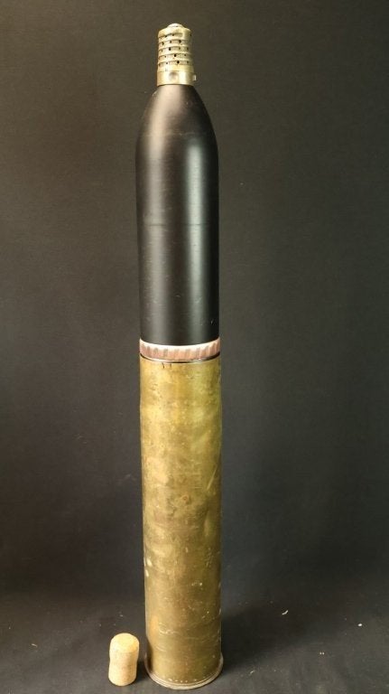 WO1 Franse 75mm compleet LEEG, Verzamelen, Ophalen of Verzenden