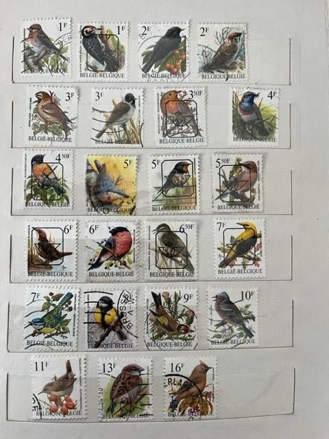 Postzegels reeks vogels - 23 postzegels, Ophalen of Verzenden