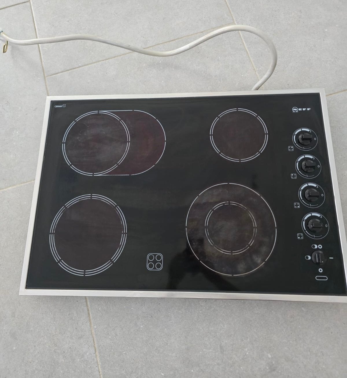 NEFF keramische kookplaat, Elektronische apparatuur, Kookplaten, Ophalen, Zo goed als nieuw, 4 kookzones