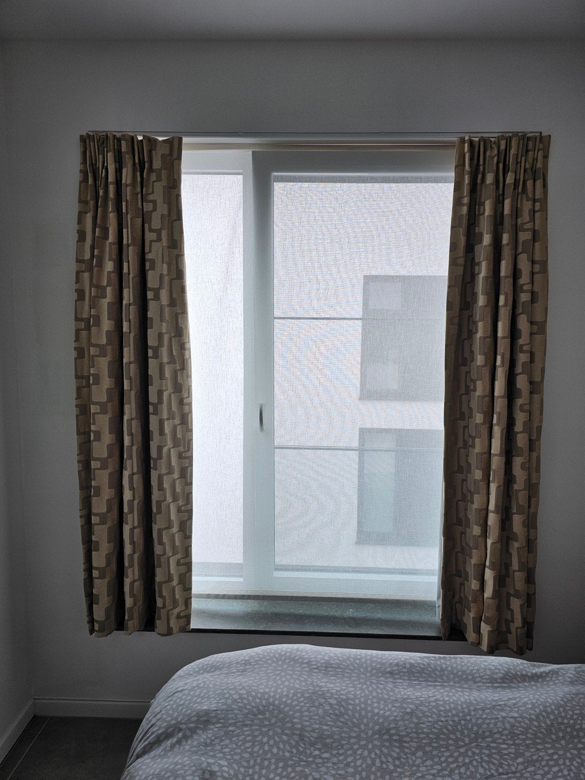 Draperien voering verduisterend en zonnewerend, Ophalen, 160 cm, Beige, Zo goed als nieuw
