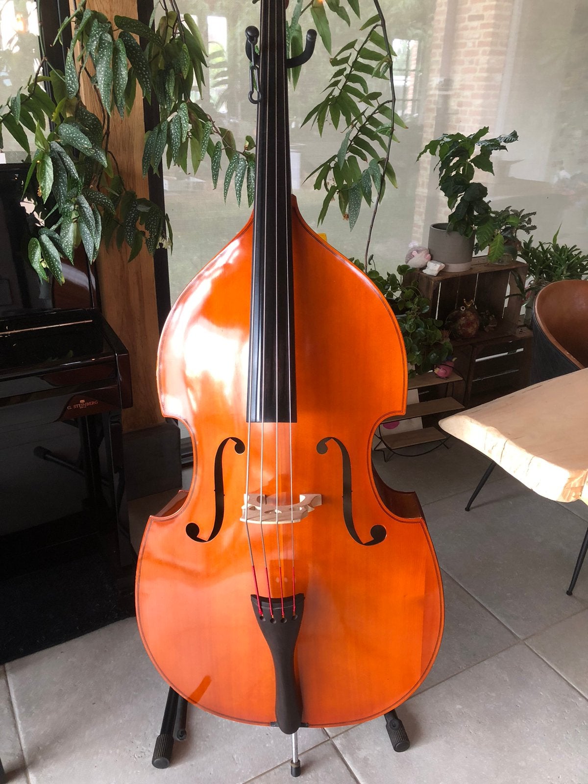 Contrabas 2/4 voor kind/ jongere, Muziek en Instrumenten, Ophalen, Gebruikt, Overige formaten