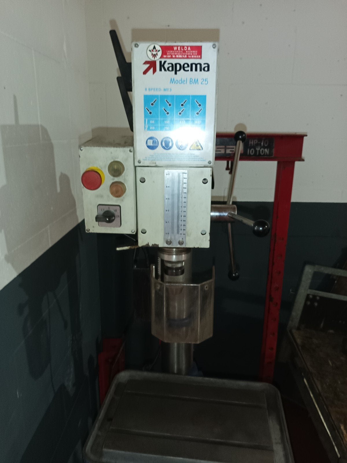 Industriële kolomboormachine 3*400v DEENSE TOPKWALITEIT, Doe-het-zelf en Bouw, Gereedschap | Boormachines, Ophalen, Boormachine