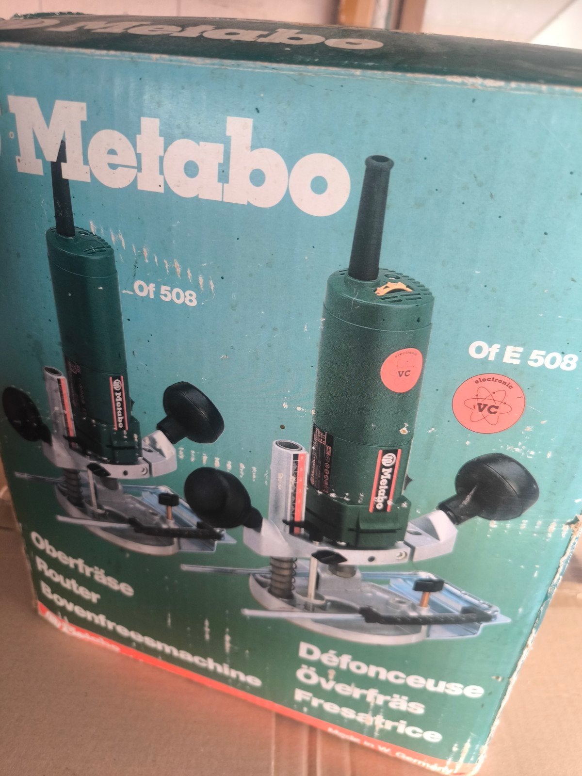 Metabo bovenfrees met extra freeskoppen, Enlèvement, Utilisé, Routeur, Metabo