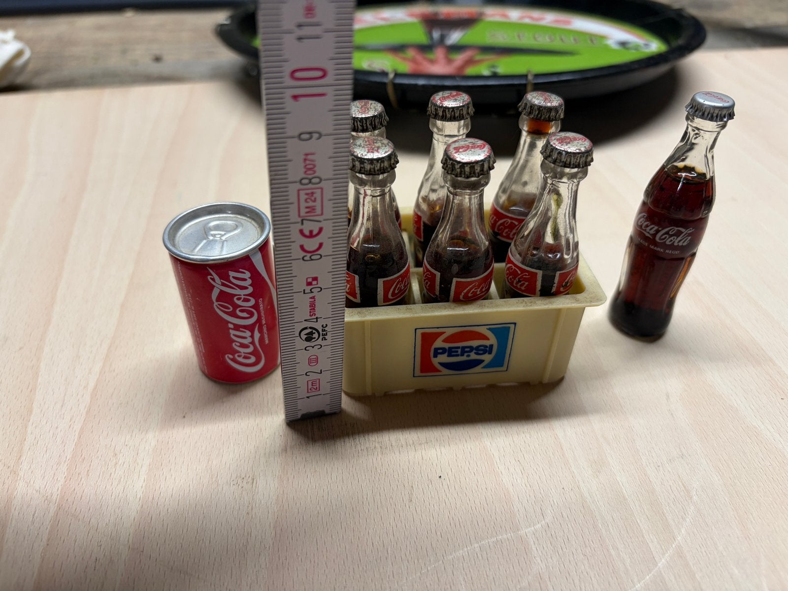 Miniatuur cola flesjes en blikje, Antiek en Kunst, Ophalen
