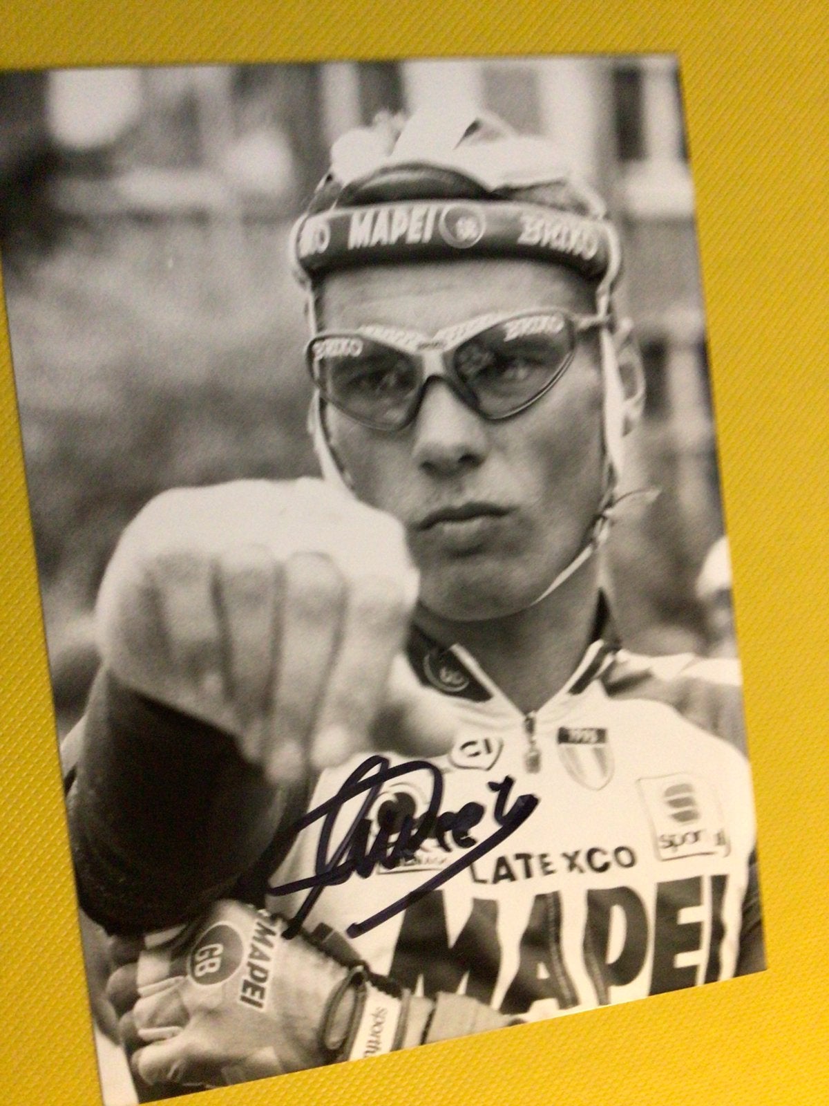 persfoto team mapei wilfried peeters signe, Enlèvement ou Envoi, Comme neuf