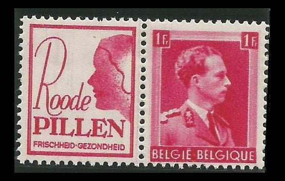 Timbres Publicité PUBS PU163 Léopold III (Col ouvert), Envoi, Timbre-poste, Neuf