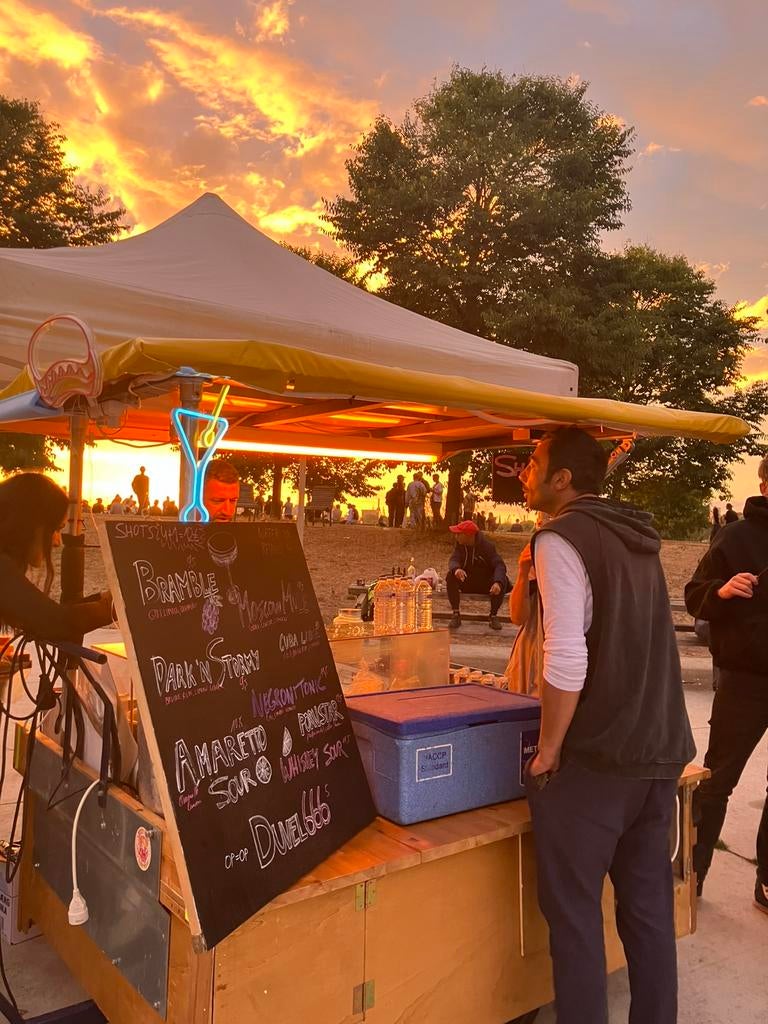Polyvalente Hotdog Bike Foodtruck, Ophalen, Snacks