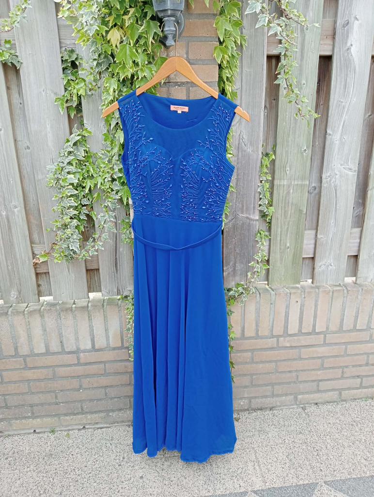 Kobalt blauw galajurk maat s/m, Galajurk, Blauw, Ophalen of Verzenden, Zo goed als nieuw