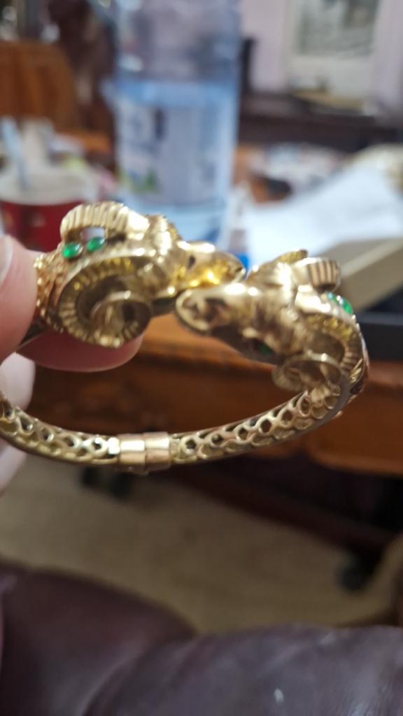 Uniek model armband in 18 kt goud 33,8 gram, Handtassen en Accessoires, Ophalen, 19 tot 20, Nieuw, Goud