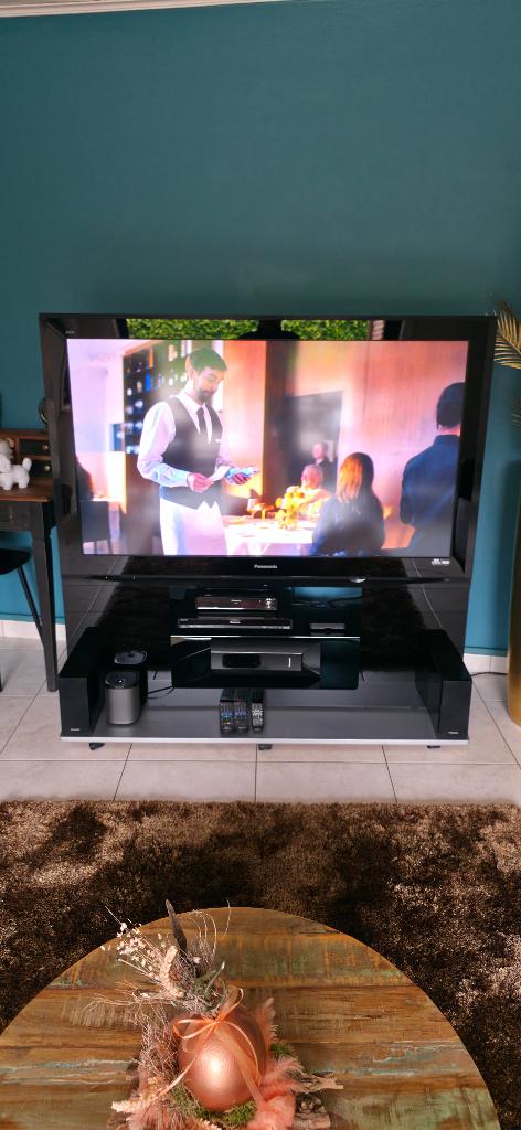 Meuble TV plus Panasonic, enregistreur DVD et barre de son, Enlèvement, Comme neuf, Panasonic