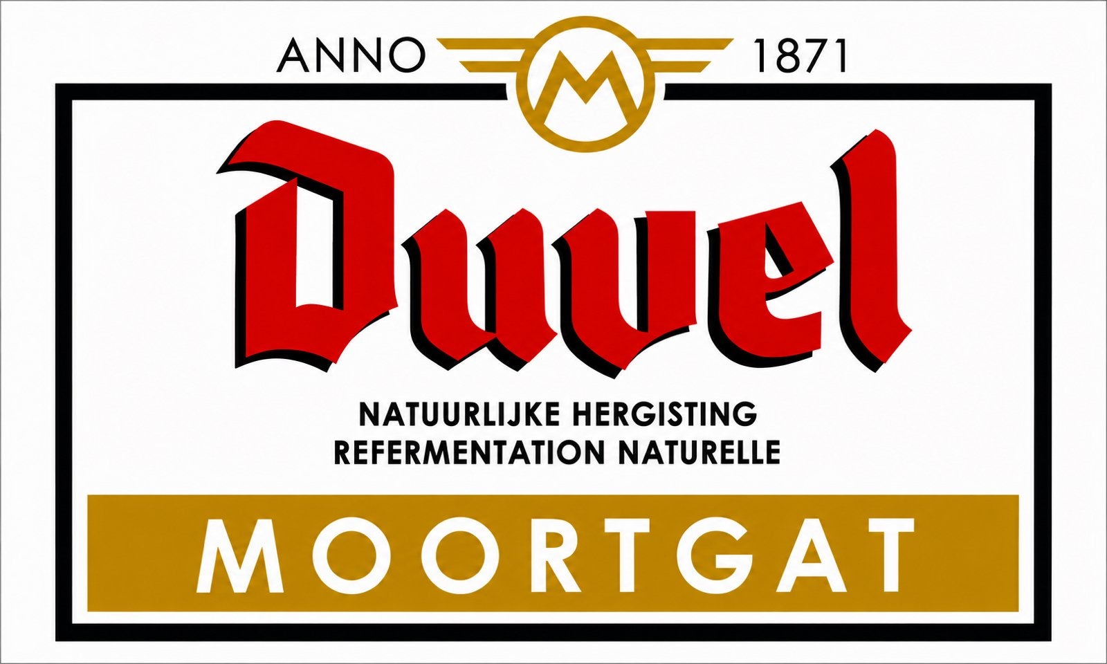 Panneau en métal Duvel Moortgat - rétro vintage mancave, Enlèvement ou Envoi, Neuf, Panneau, Plaque ou Plaquette publicitaire