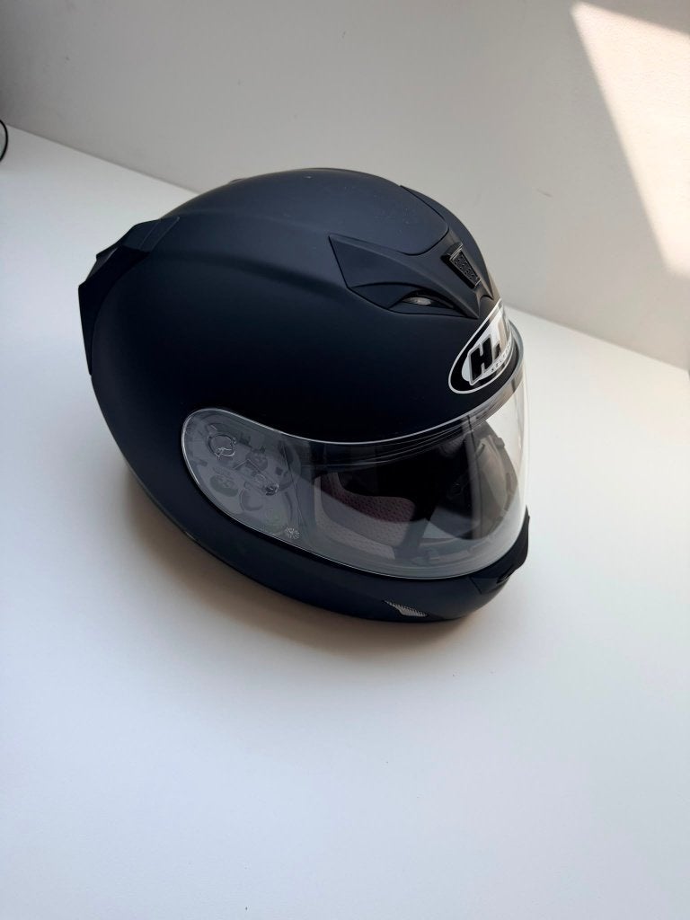 HJC FG-15 Motorhelm Matzwart - XXS - Zo Goed Als Nieuw!, Motoren, Kleding | Motorhelmen, Nieuw met kaartje, XXS, HJC, Ophalen of Verzenden