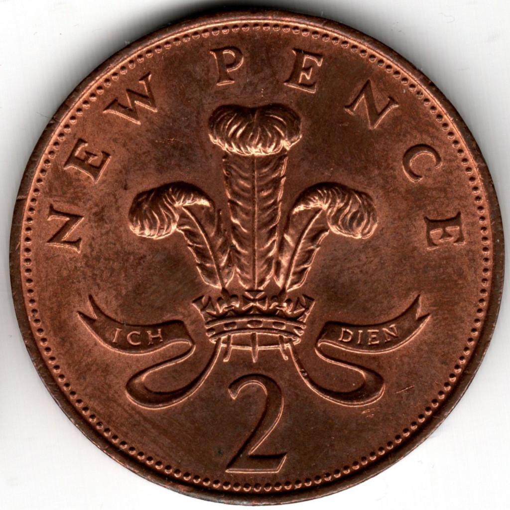Verenigd Koninkrijk : 2 New Pence 1971 KM#916 Ref 16660, Ophalen of Verzenden, Overige landen, Losse munt
