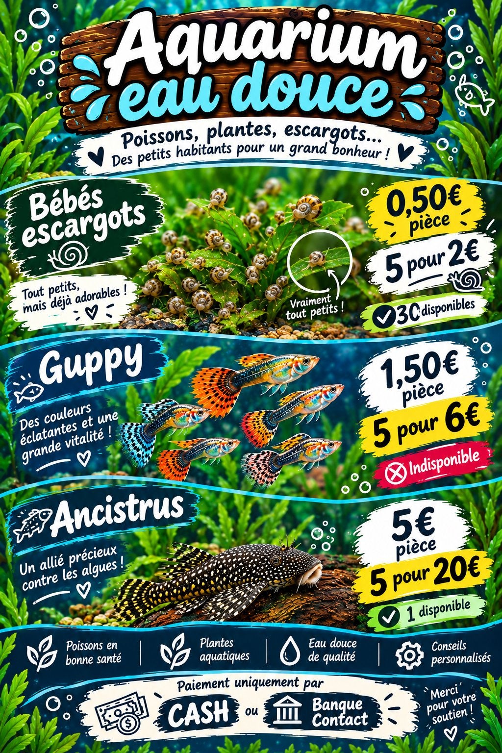 Aquatique, Animaux & Accessoires, Enlèvement