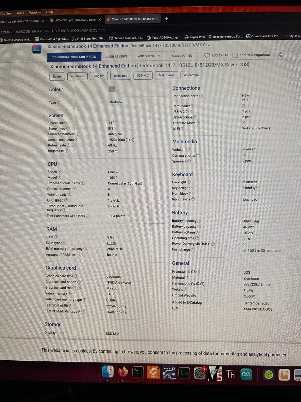 Xiaomi Redmi, Informatique & Logiciels, Ordinateurs portables Windows, Reconditionné, 14 pouces, 2 à 3 Ghz, 8 GB, Qwerty, Avec carte vidéo